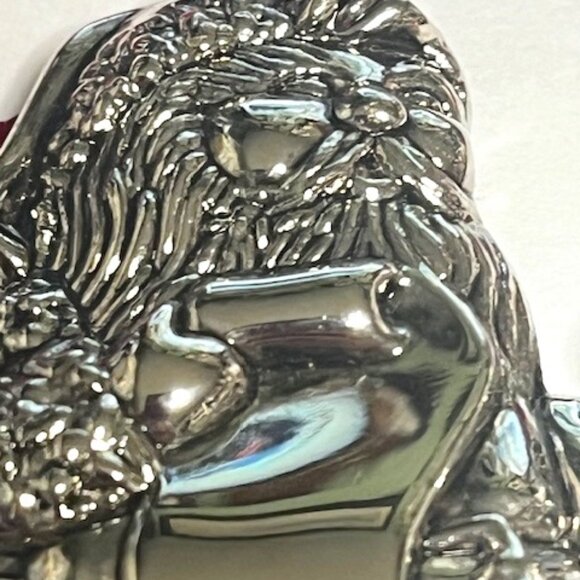 VYTG Santa Christmas List Presents Silver Tone Christmas Tree Ornament 2.5" - Picture 9 of 13